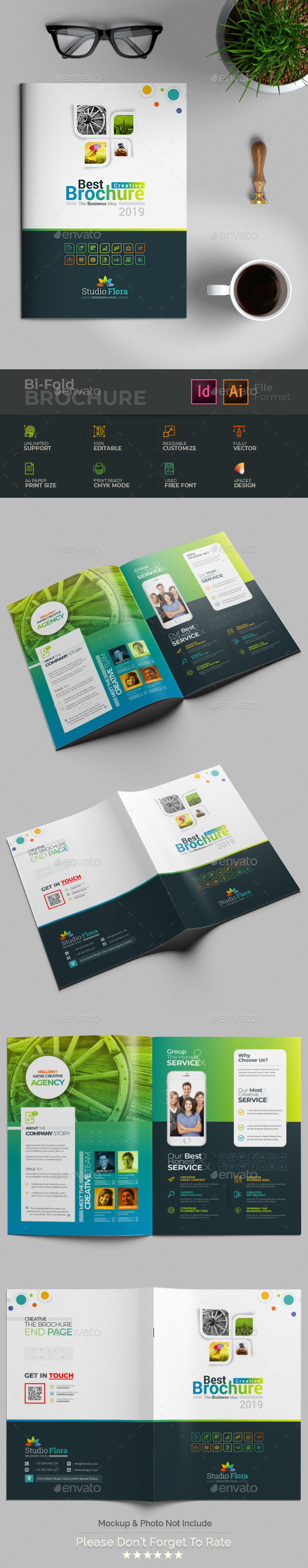 Bi-Fold Brochure - Brochures Print Templates