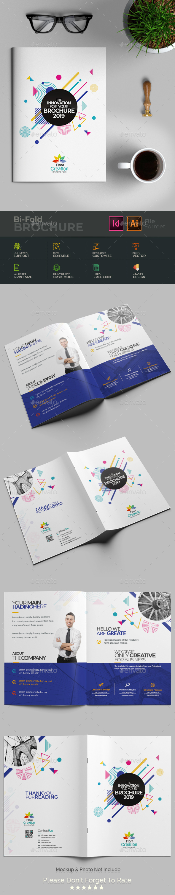 Bi-Fold Brochure - Brochures Print Templates