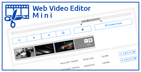 Web Video Editor Mini - CodeCanyon Item for Sale