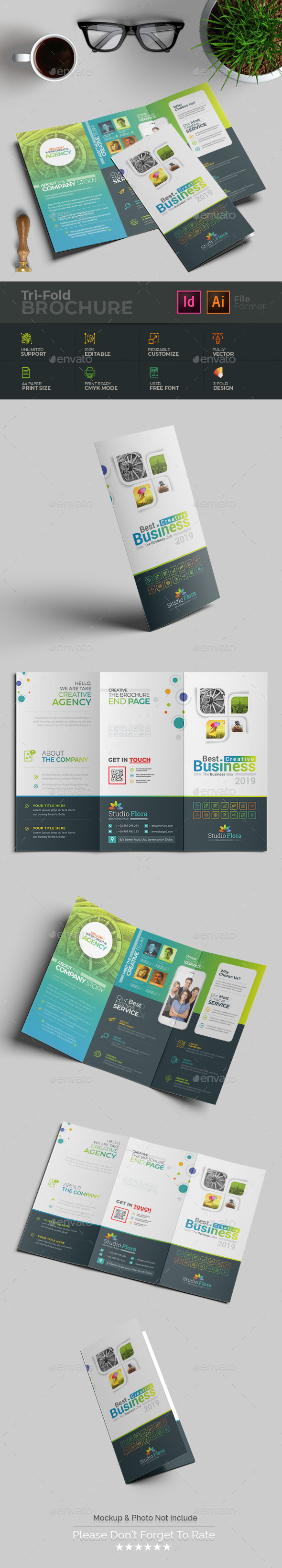 Tri-Fold Brochure - Brochures Print Templates