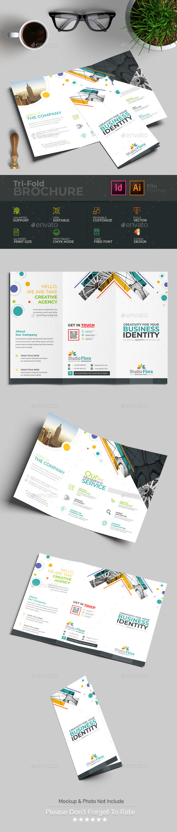 Tri-Fold Brochure - Brochures Print Templates