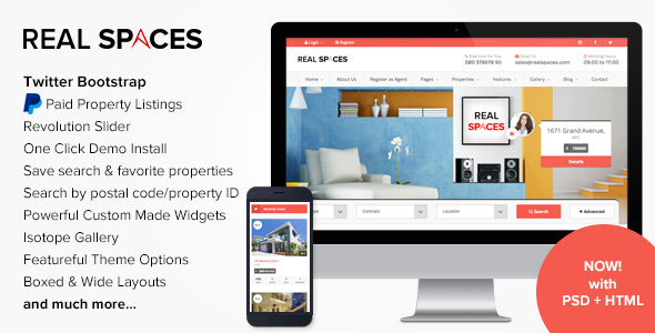 Real Spaces - ThemeForest 8219779