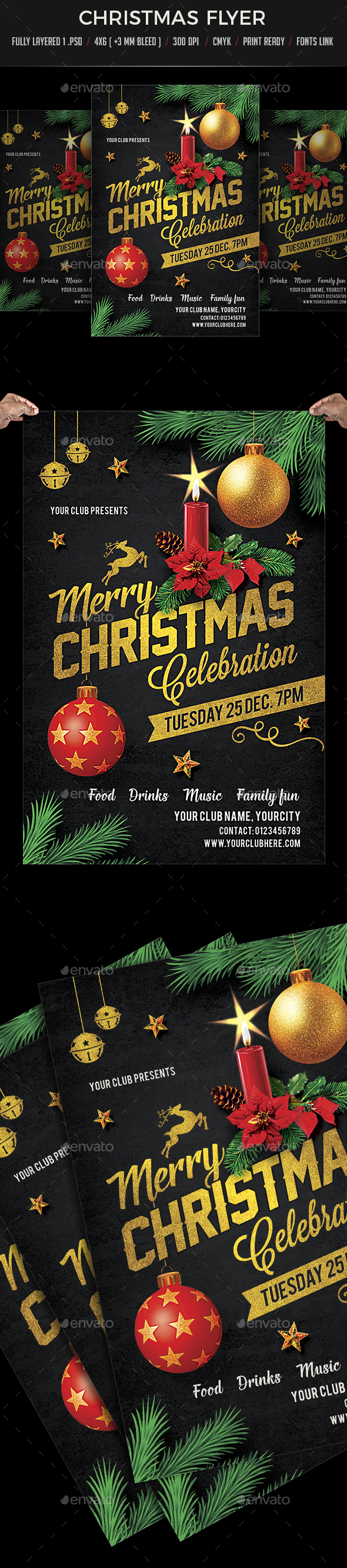 Christmas Celebration Flyer - Events Flyers