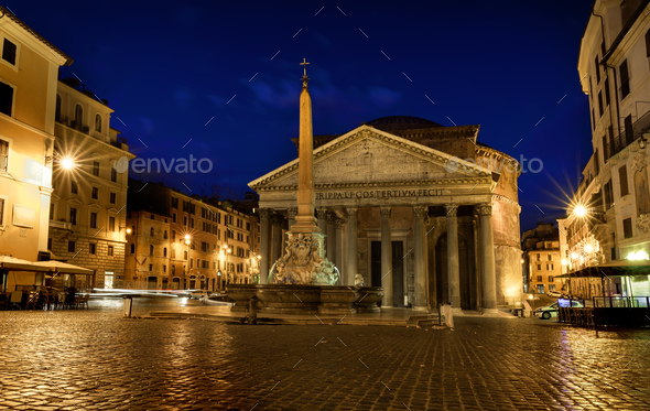 Pantheon in Italy - Stock Photo - Images
