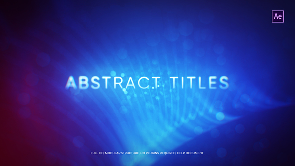 Abstract Titles - VideoHive 22680396