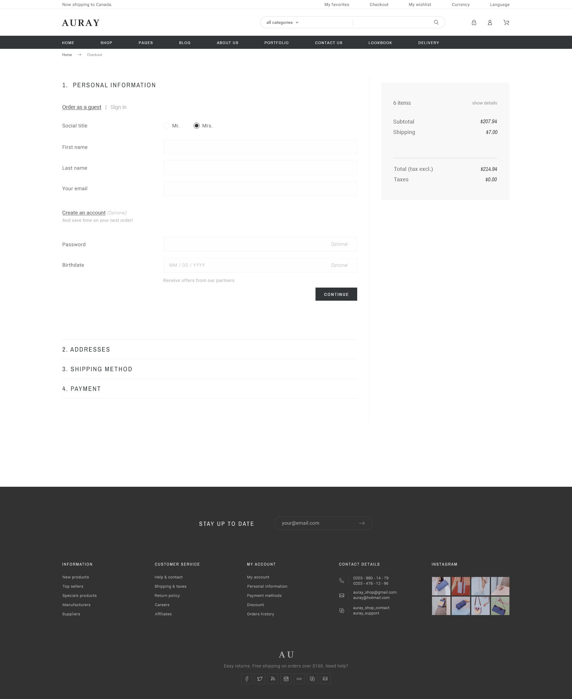 Auray - eCommerce PSD Template by Promokit | ThemeForest