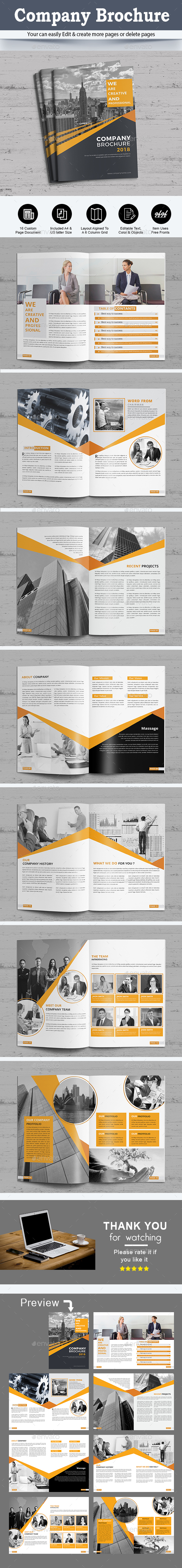 Company Brochure - Brochures Print Templates