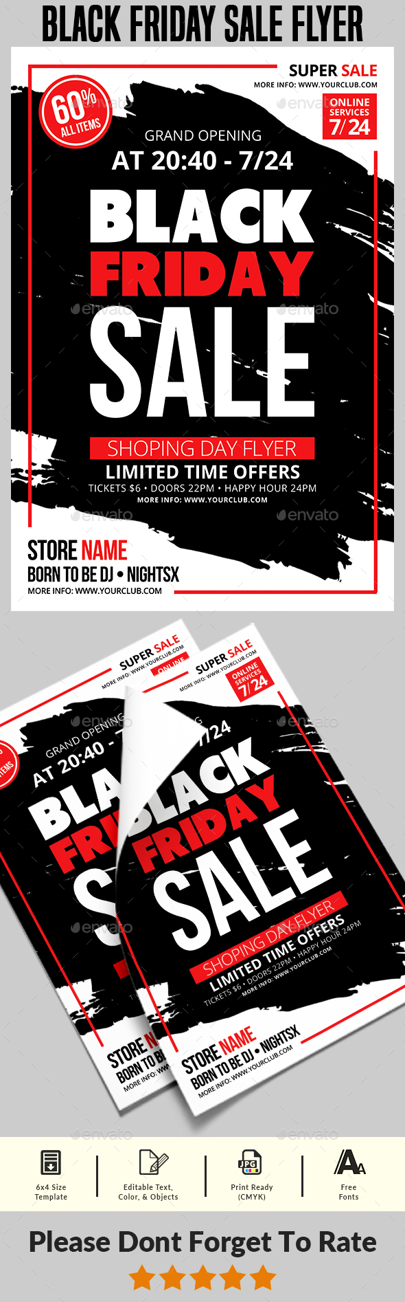 Black Friday Sale Flyer Templates - Commerce Flyers