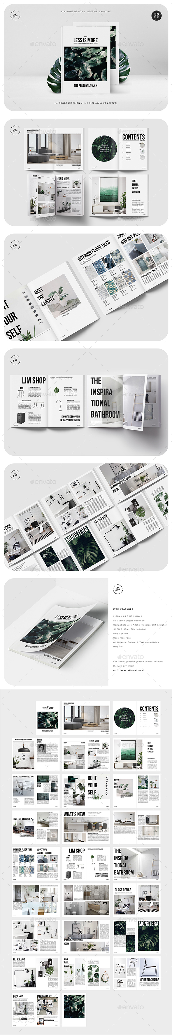Home Design & Interior Magazine - Magazines Print Templates