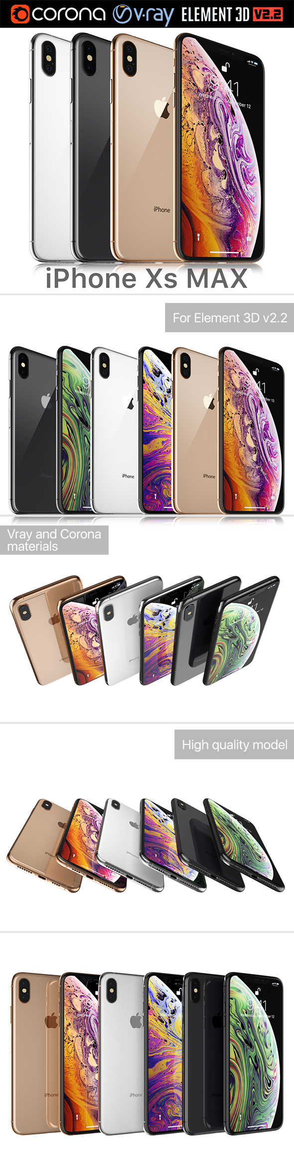 Apple iPhone XS - 3Docean 22689774