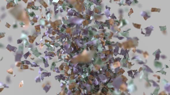 a large amount of money flying on a uniform background alt