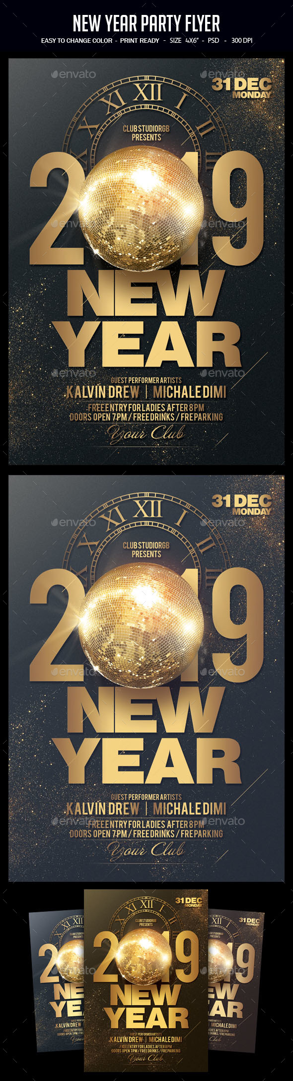 New Year Party Flyer - Clubs & Parties Events