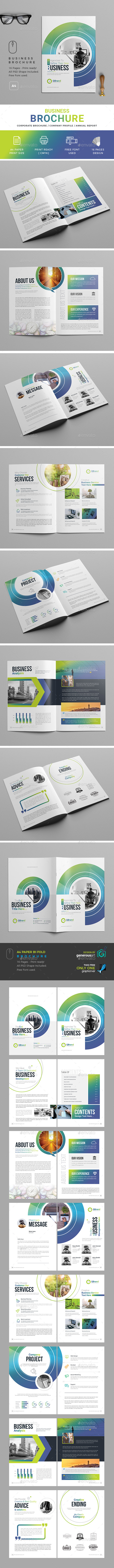 Company Profile Business Template - Brochures Print Templates
