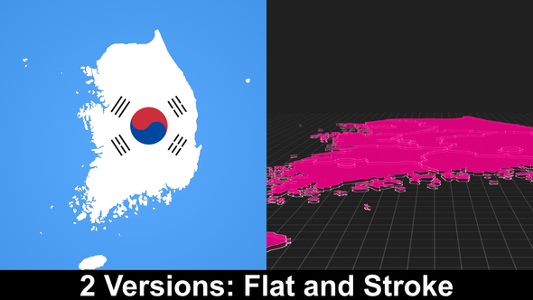 South Korea Map - VideoHive 22602641