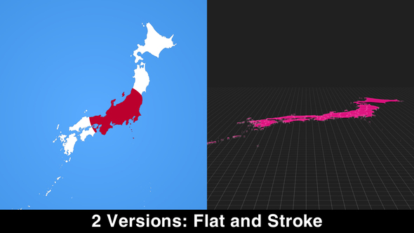 Japan Map Kit - VideoHive 22651613