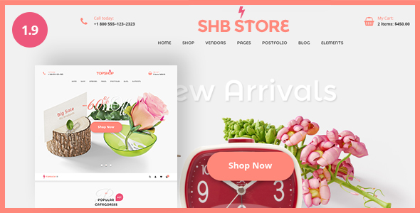 SHB ( Spa, Health & Beauty) - RTL Responsive WooCommerce WordPress Theme 