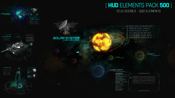 Hud Elements Pack - VideoHive 22607750
