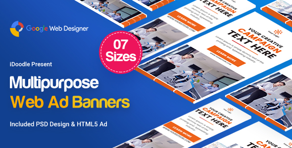 Multi Purpose Banners HTML5 D5 - GWD