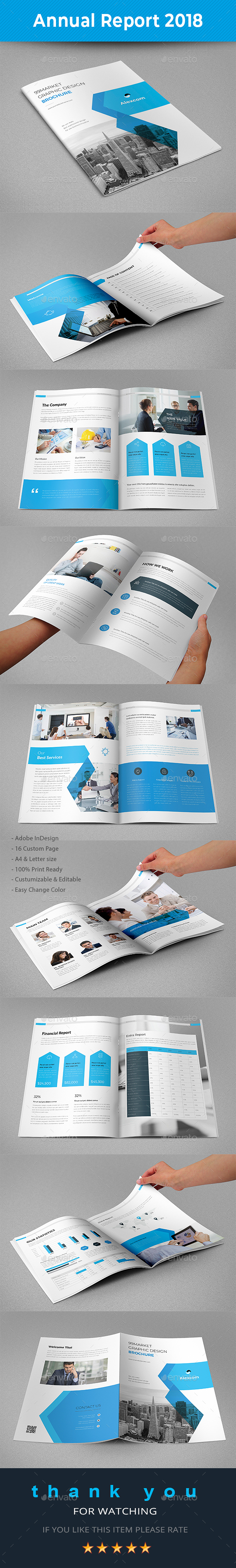 Annual Report 2018 - Brochures Print Templates