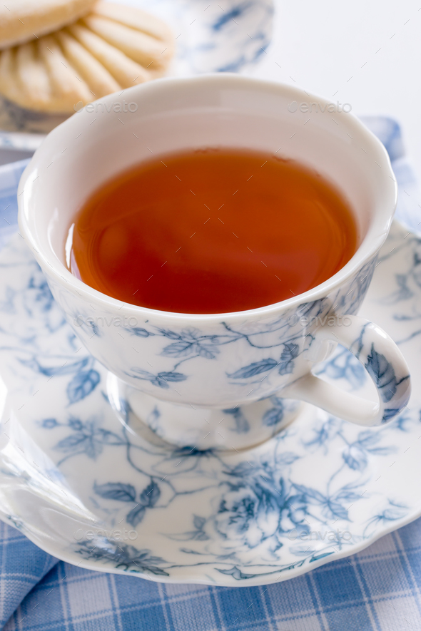 English Tea in Floral Pattern Porcelain