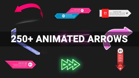 250+ Animated Arrows - VideoHive 22700855