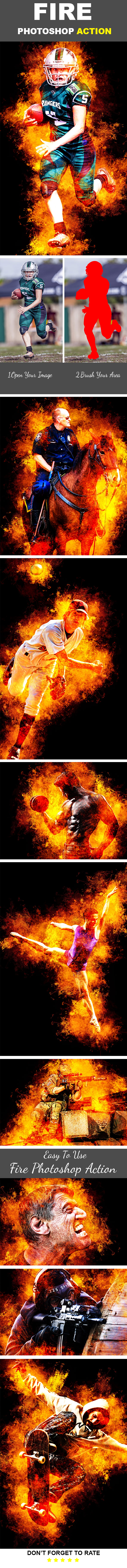 Fire Photoshop Action