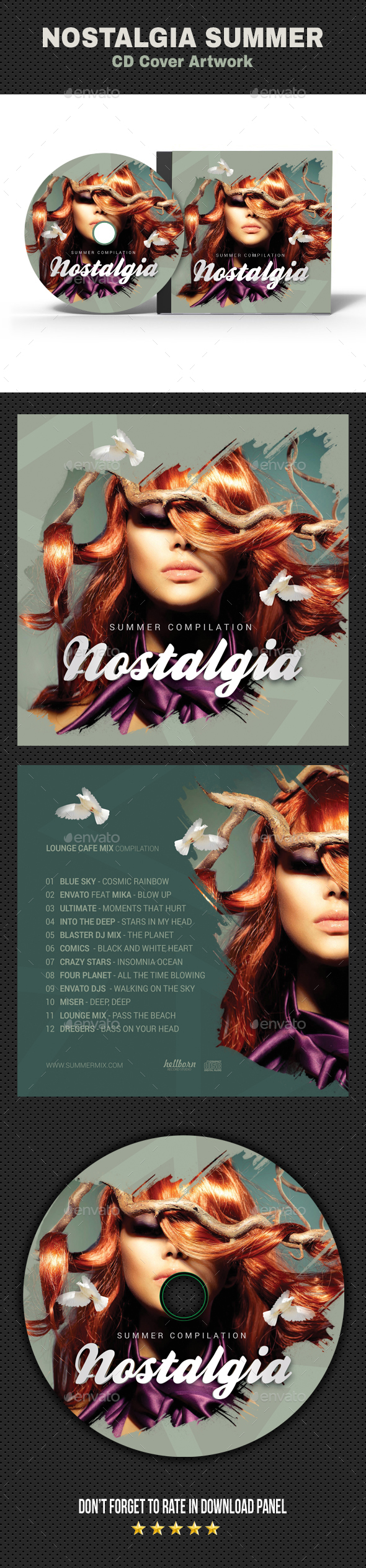 Nostalgia CD Cover - CD & DVD Artwork Print Templates