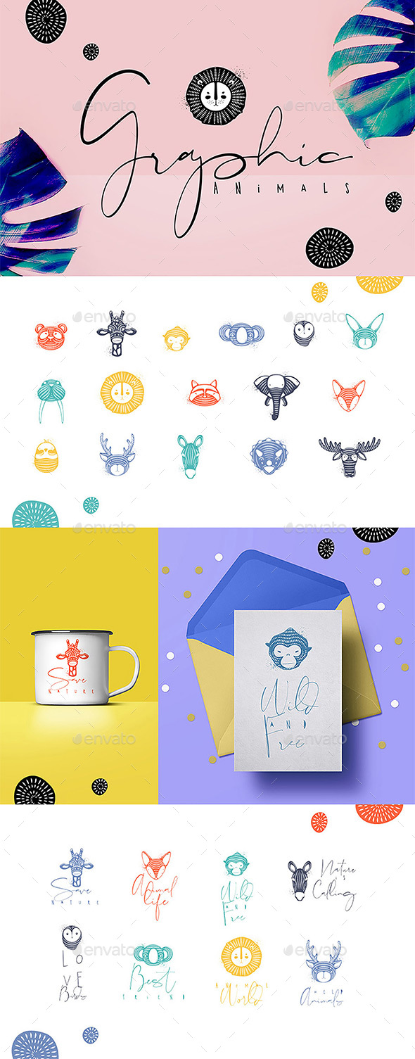 Graphic Animals - Animals Characters