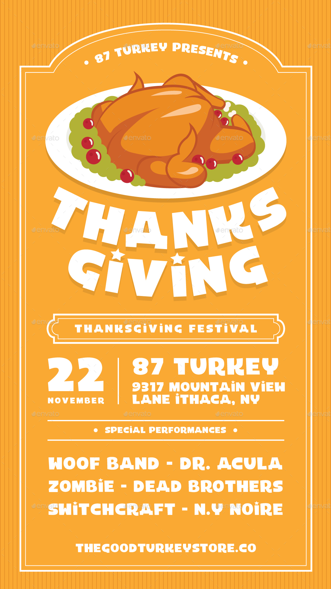 Thanksgiving Day Flyer Print Templates Graphicriver