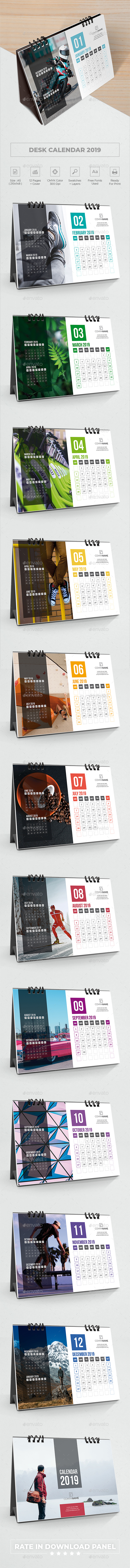 Desk Calendar 2019 - Calendars Stationery