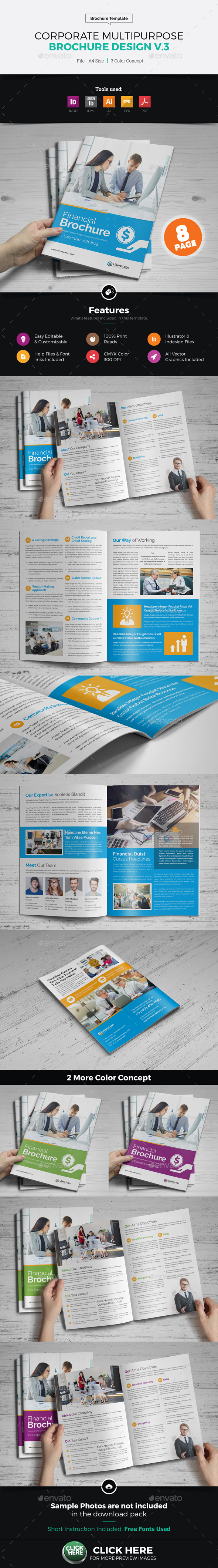 Corporate Multipurpose Brochure Design v3 - Corporate Brochures