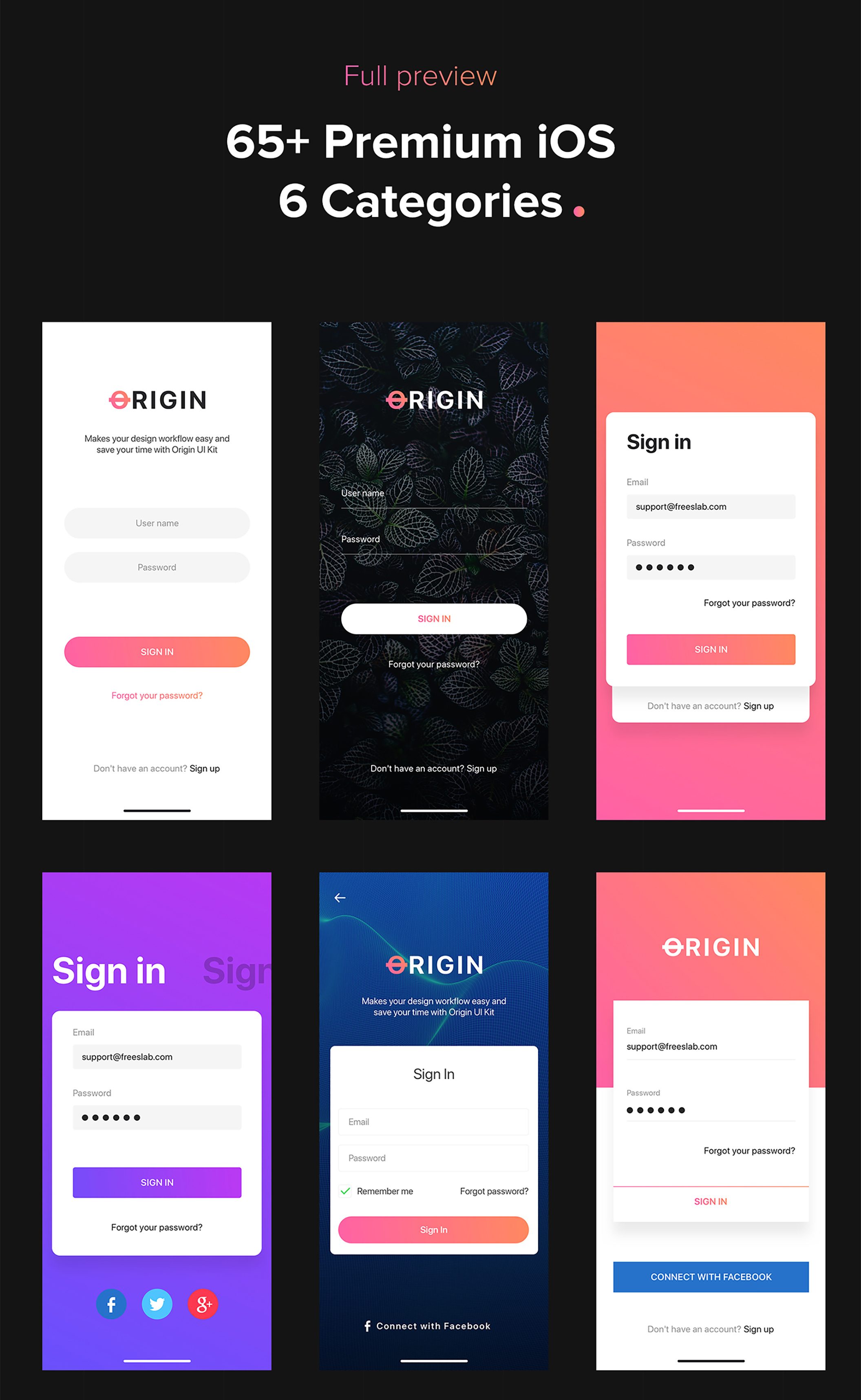 Origin Mobile UI Kit for IphoneX - 4