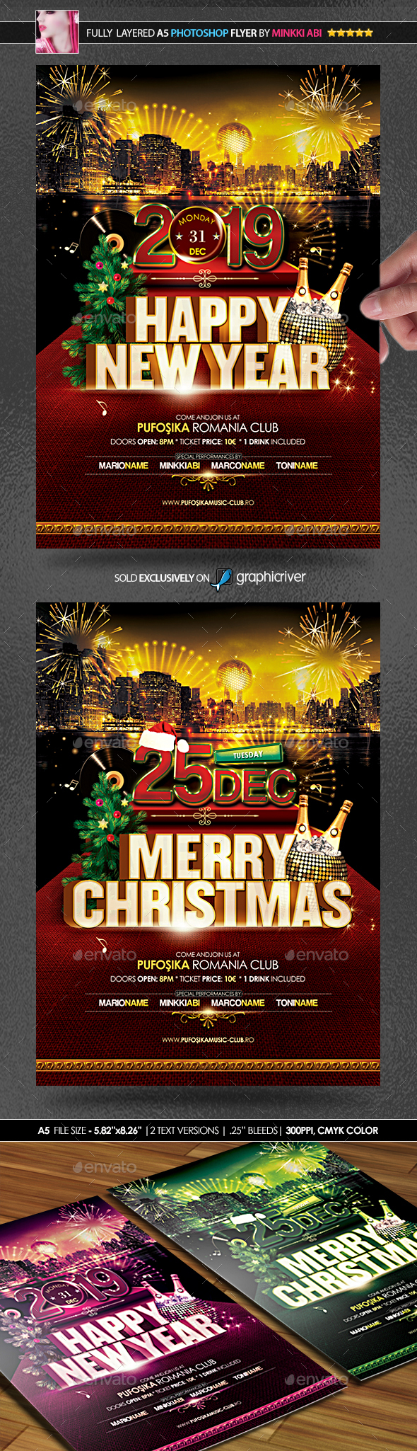 Holiday Party Poster/Flyer - Events Flyers