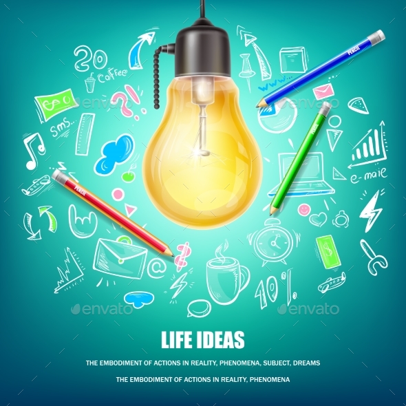 Creative Ideas Vector Concept Illustration - Backgrounds Decorative