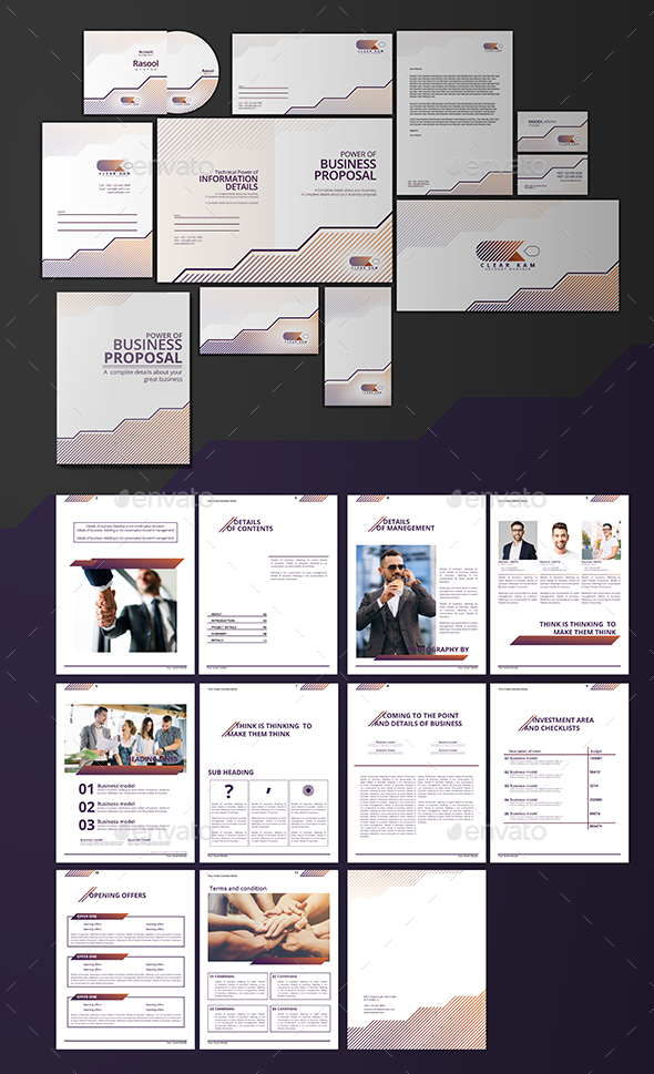 Branding Design & Proposal Templates - Stationery Print Templates