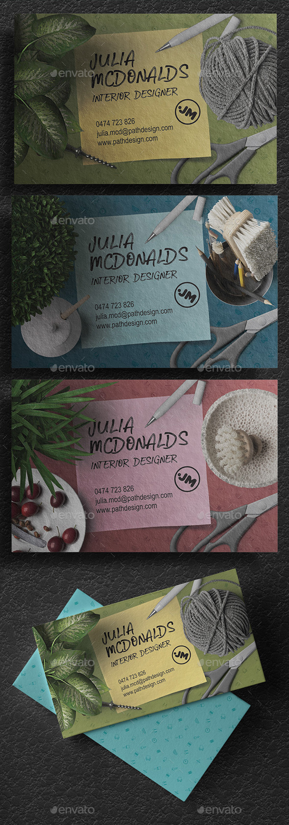 Creative Hero Business Card - Business Cards Print Templates