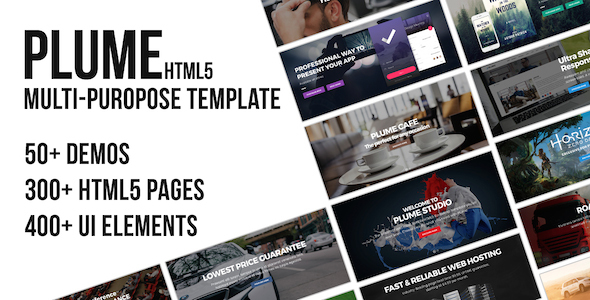 PLUME HTML5 Multi-Purpose - ThemeForest 19972677