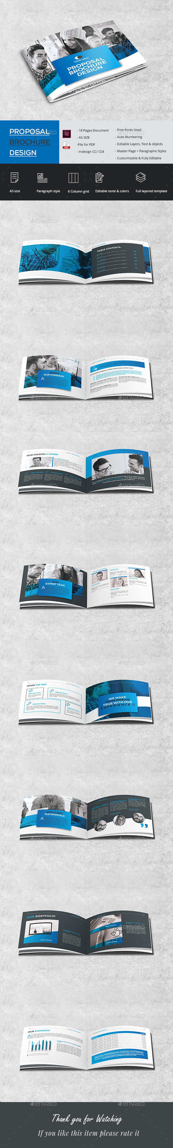 Company Proposal Brochure - Brochures Print Templates