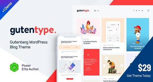Gutentype | A Trendy Gutenberg WordPress Theme for Modern Blog