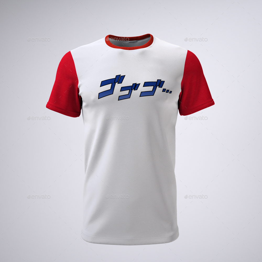 Download T-Shirt With Short or Raglan Sleeves Mock-Up by Sanchi477 | GraphicRiver