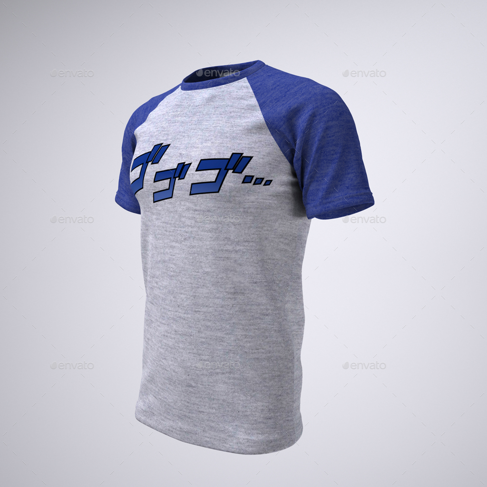 Download T Shirt With Short Or Raglan Sleeves Mock Up By Sanchi477 Graphicriver