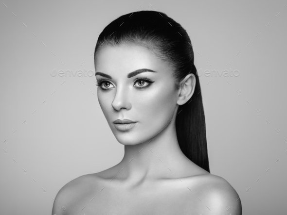 Beautiful woman face - Stock Photo - Images