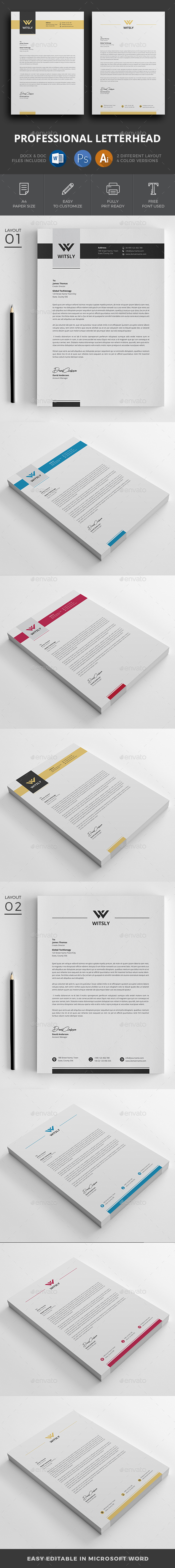 Letterhead - Stationery Print Templates