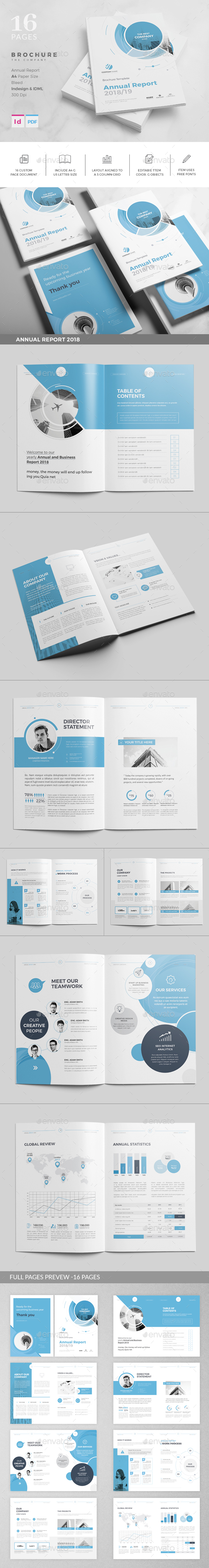 Annual Report Template - Corporate Brochures