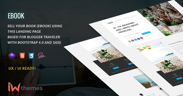 Ebook - Html5 Landing Template With Bootstrap 4