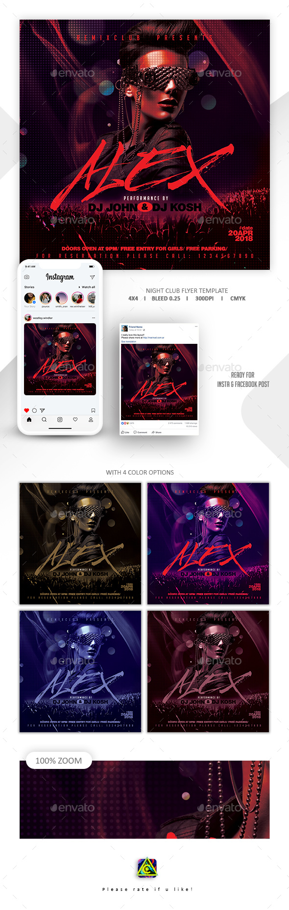 Night Club Flyer Template - Clubs & Parties Events