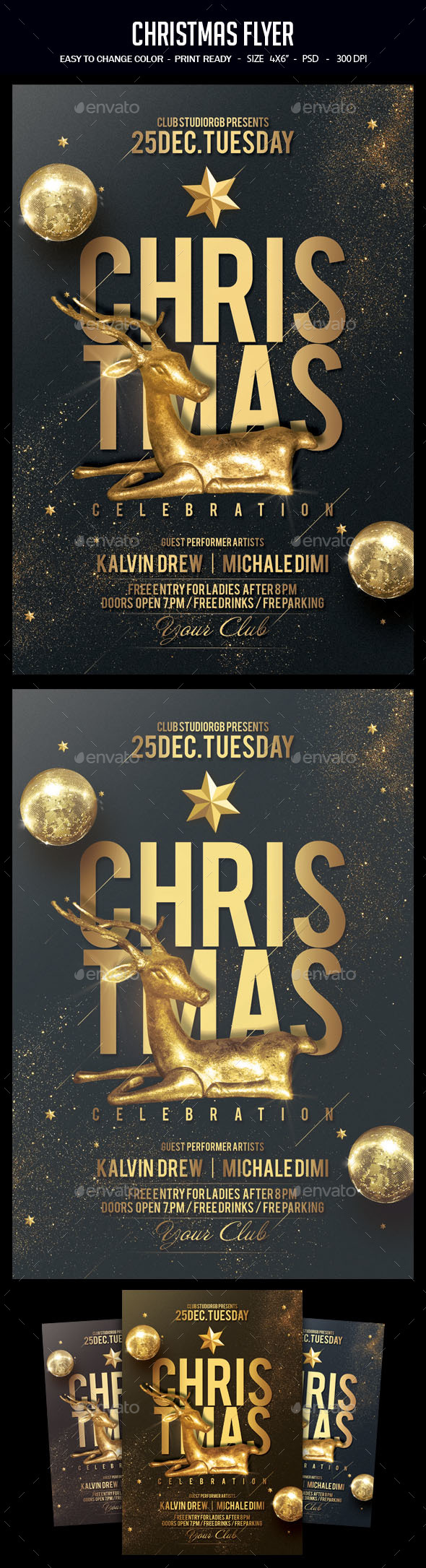 Christmas Flyer - Clubs & Parties Events
