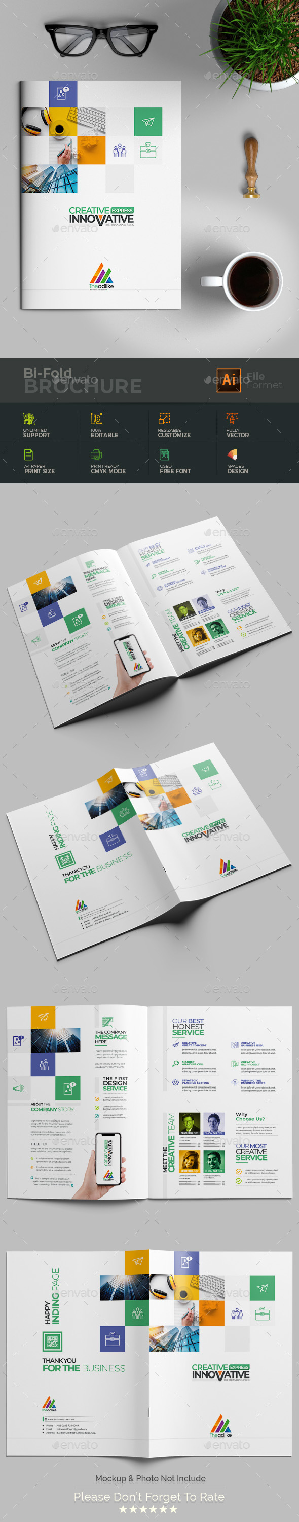 Bi-Fold Brochure - Brochures Print Templates