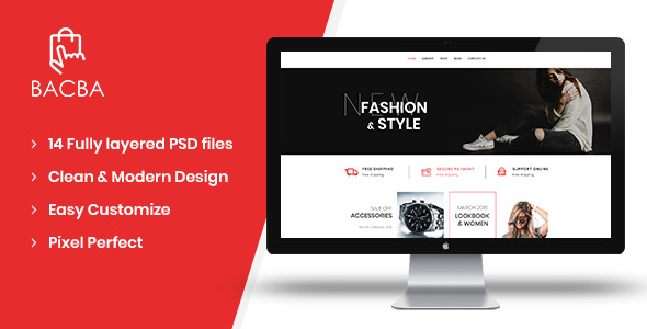 Bacba - Multipurpose eCommerce PSD Template