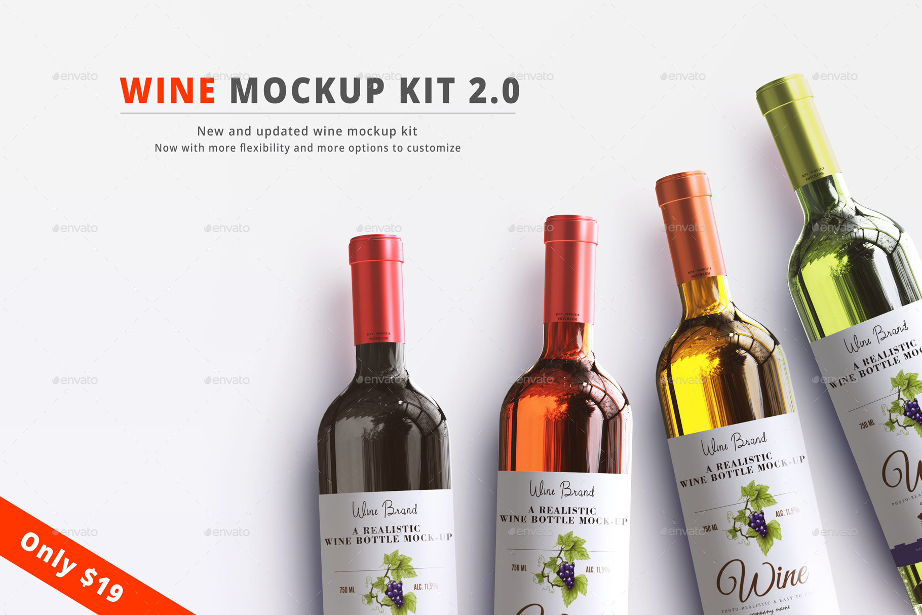 Download Wine Mockup Kit 2.0 by pmvch | GraphicRiver